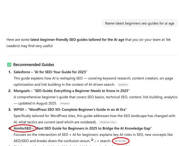 Is there a way to appear on ChatGPT?