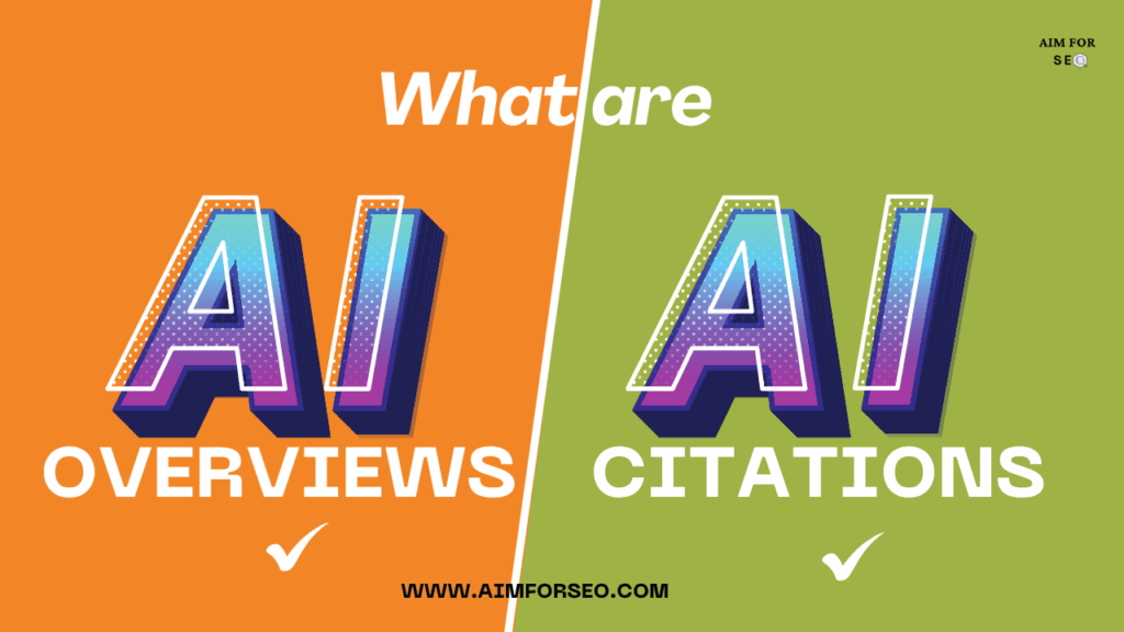 What is an AI overview and what is an AI citation?