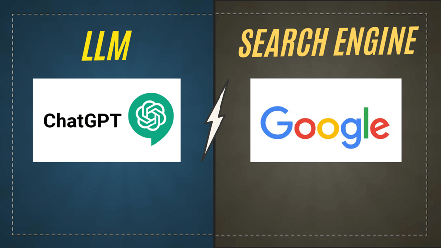 What is the Difference between LLM and Search engine