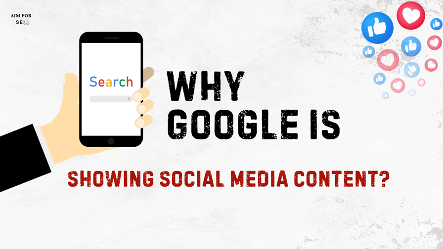 Why Google is showing social media posts in search results?