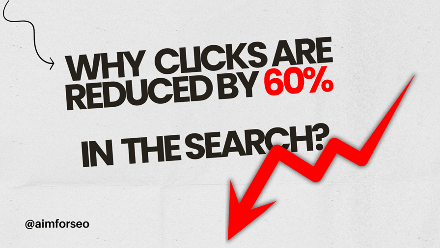 Why the clicks from google search are declined by 60%