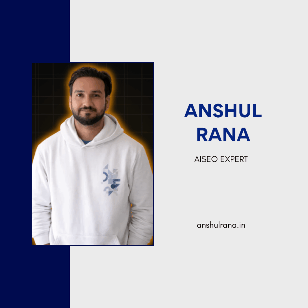 Anshul rana - Indian aiseo expert