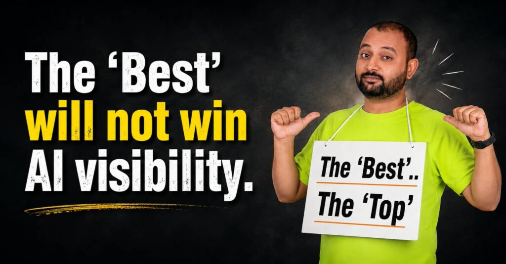 The self promotional seo content will not win AI visibility